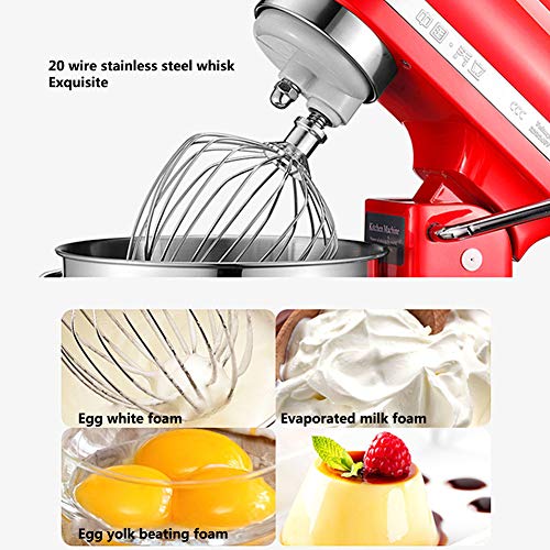 Rührmaschine Teigmaschine Mit Großer 7-Liter-Schüssel 11-Gang Küchenmaschine, Teighaken, Ballon-Schneebesen Und Beater… – Bild 7