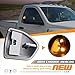 HERCOO LED Turn Signal Light Side Mirror Amber Lamps Left Tow Light Clear Lens for 68302828AA 68302829AA Compatible with 2010-2018 Dodge Ram 1500 2500 3500 4500 5500