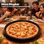 27.2cm Pane à micro-ondes pour Crisper – Plaque de browning universelle pour réchauffer Pizza congelée, Puggets de poulet, Toast français & Plus – Micro-ondes de cuisson pour les résultats Crispy