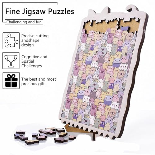 Puzle de animales de madera bonito para regalar en una reunión familiar 7