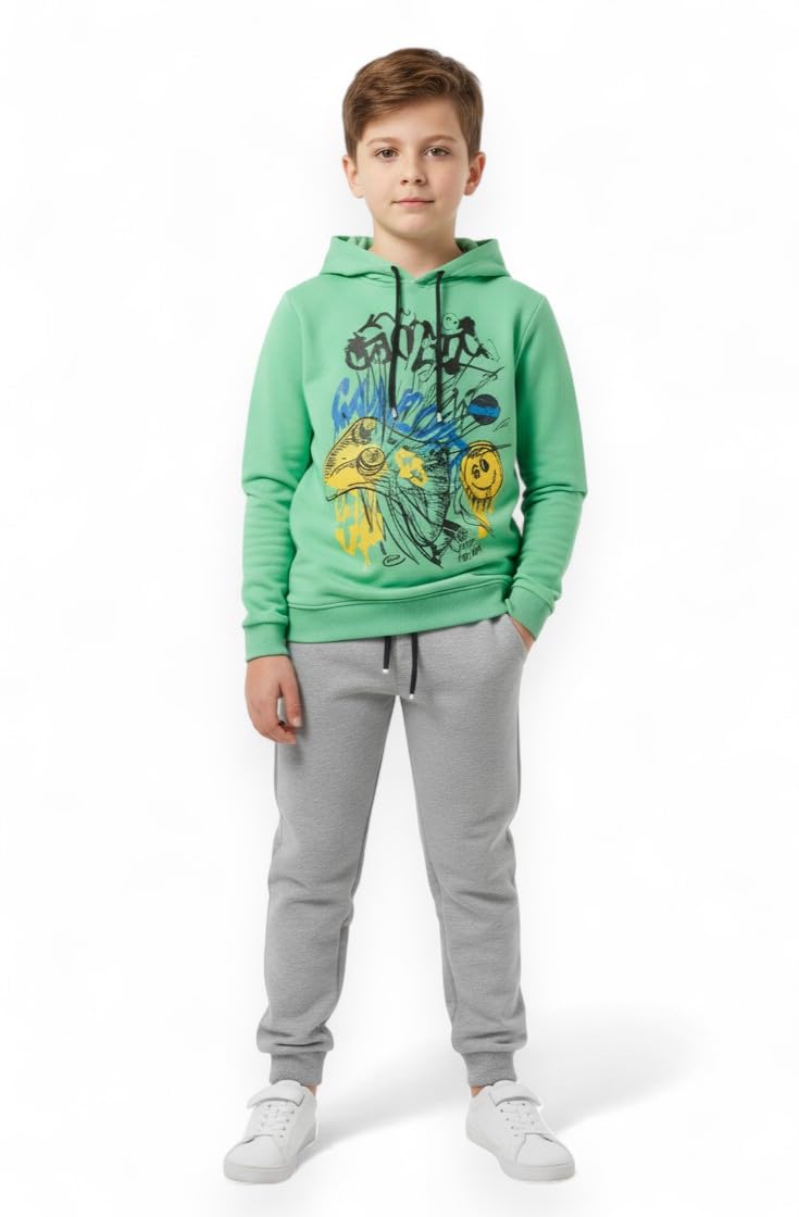 Boys Printed Tracksuit Set-image-1