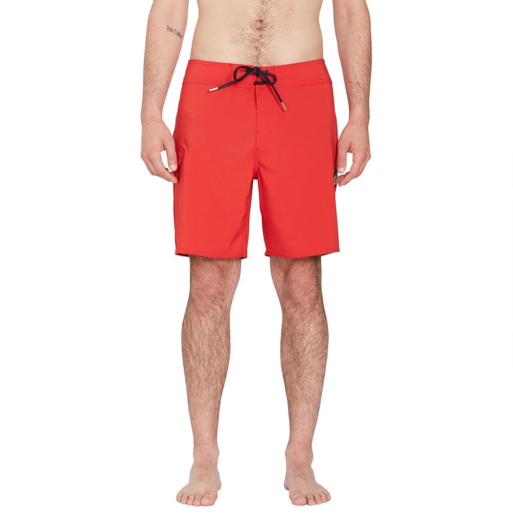 Volcom - Boardshorts Lido Solid Mod 18 Ribbon Red Herren – Rot