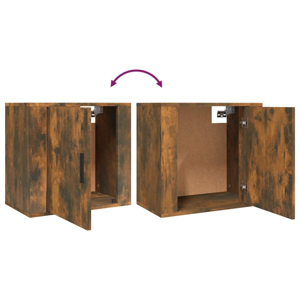 Comodino sospeso da parete, in legno di incenso, 50 x 30 x 47 cm, elegante tavolino per camera da letto, comodino in legno, ideale per camera da letto e soggiorno