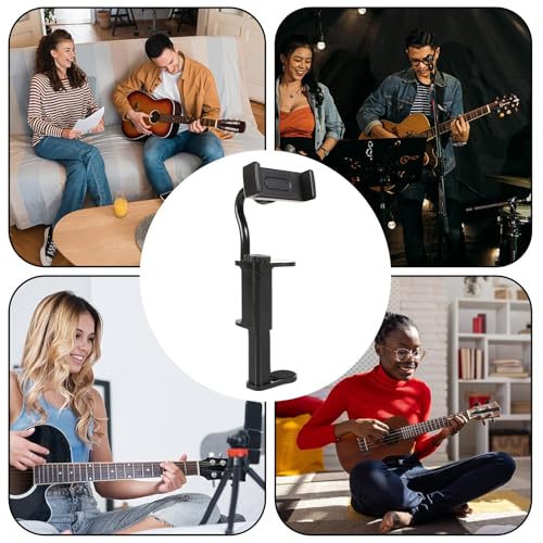 Support de téléphone pour guitare orientable pour lecture et streaming - 4
