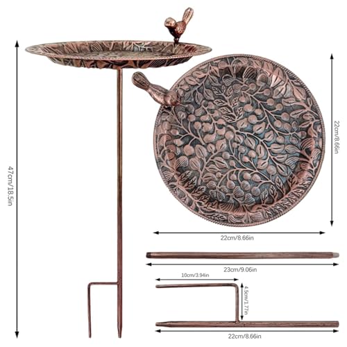 Bain d'oiseaux d'extérieur en fer pour créer un coin nature sur la terrasse