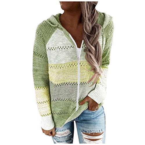 Sweaters for Women 2021,Oversized Sweaters for Women Kawaii Mock Neck Hoodies Cardigans Casual Stripes Pullover Wool Plus Size Oversized Sweaters for Women