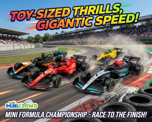 Image of 1:36 Scale Die-Cast Formula Racing Car - Metal Body, Rubber Tyres, High-Speed Pull-Back Toy & Collectible Model car for Kids and Adults