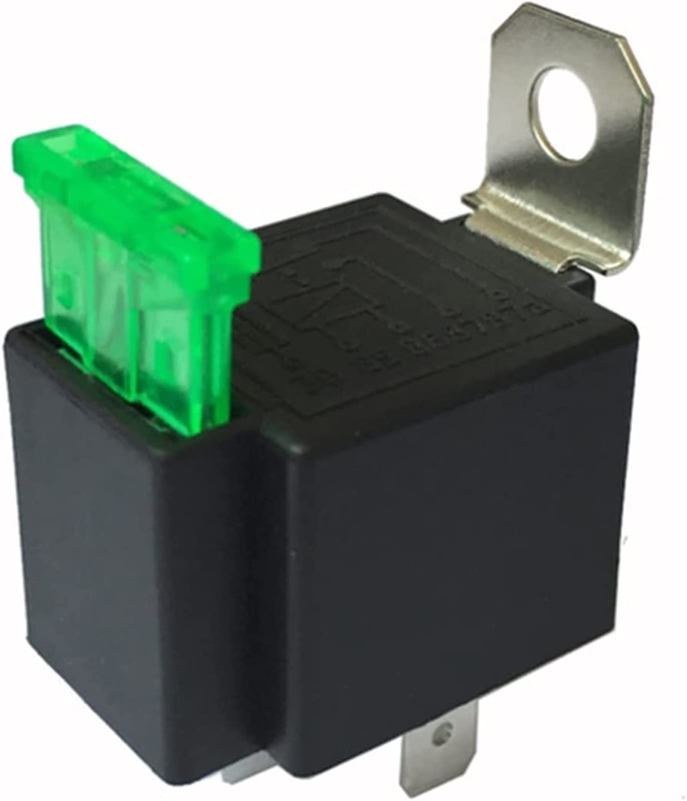 Piezas de recambio 1 Uds., 12V CC 30A, 4 pines, 5 pines, relés automotrices de arranque for coche con fusible, relé CC 12V 30A (Size : 4PIN 12V)
