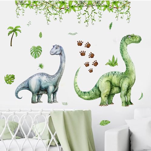 Vinilos grandes dinosaurio acuarela adhesivos para pared miniatura 7