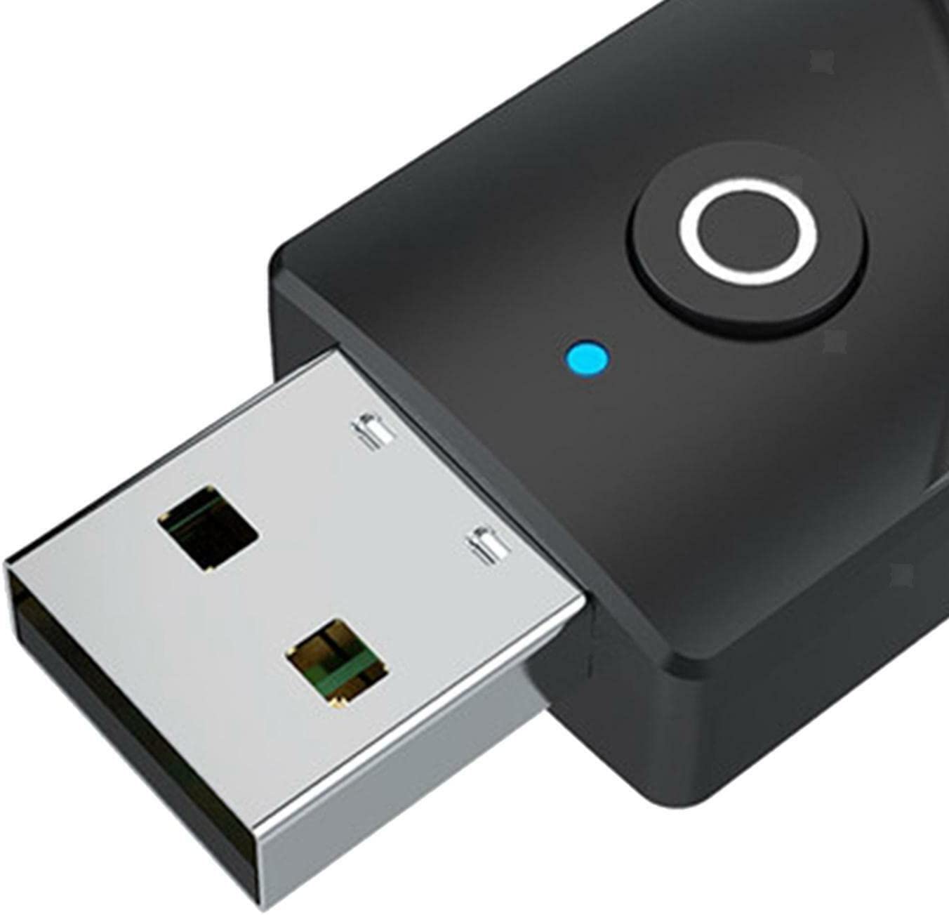 USB Bluetooth 5.0 Adattatore 3 in 1 Ricevitore Audio Musicale Wireless Trasmettitore 3.5Mm AUX per TV PC Cuffie Auto