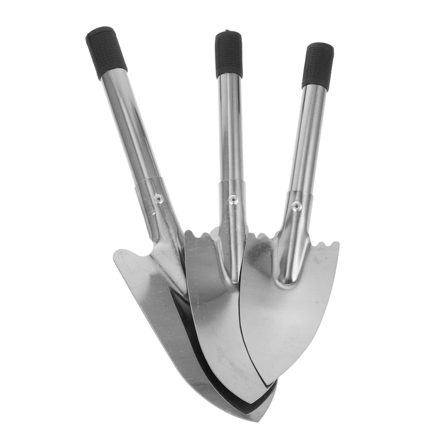 BESPORTBLE 4 Juegos Pala De Jardín De Acero Inoxidable Perforar Podadoras De Jardín Cesta Herramienta Plantar Jardín Herramienta Camping Jardín Palas para Jardineria Pala De Mano 3 Piezas * 4