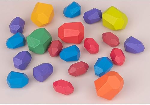 Miniatura 3 de TACY Juegos de apilamiento para niños, juego de bloques de equilibrio de arco iris, bloques de equilibrio, construcción de educación temprana,