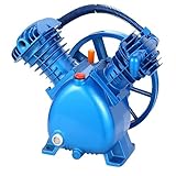 VILA SMO 2200-W-Luftkompressor-Pumpenkopf, V-0,25/12,5-Doppelzylinder-Kolben-Spritzschmierpumpe Mit Düse, Zweistufig, Universell, Niedriger Energieverbrauch, Für Autoreparatur, Schreinerei, Fertigung