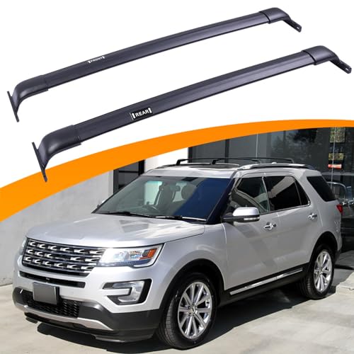 Image of Roof Rack Cross Bars Fit for Ford Explorer 2016-2019, Rooftop Crossbars Cargo Carrier Accessories