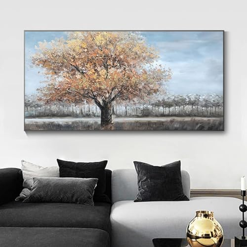 Affiches nordiques et images imprimées de paysage d'arbres KEBIA 60x120cm