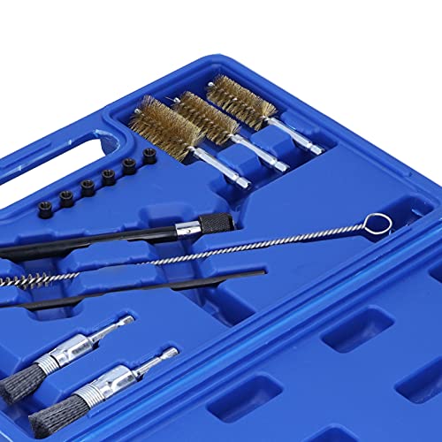 14 STKS Brandstof Nozzle Cleaning Tool Kit, Injector Nozzles Afdichting Seat Cleaner Set Injector As Pluggen Draad Nylon… - Image 8