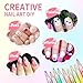 LZXLUKGIR Nail Art Pens for Painting Nails,12 Colors Nail Polish Pens Quick Dry,3D Acrylic Nail Art Markers,Manicure Tools Design Kit for Home Salon