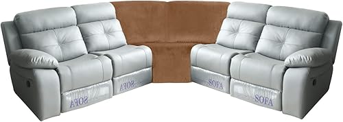 LiveGo Funda seccional de esquina, pieza de esquina, funda reversible en forma de L, funda seccional elástica de terciopelo, protector de sofá de