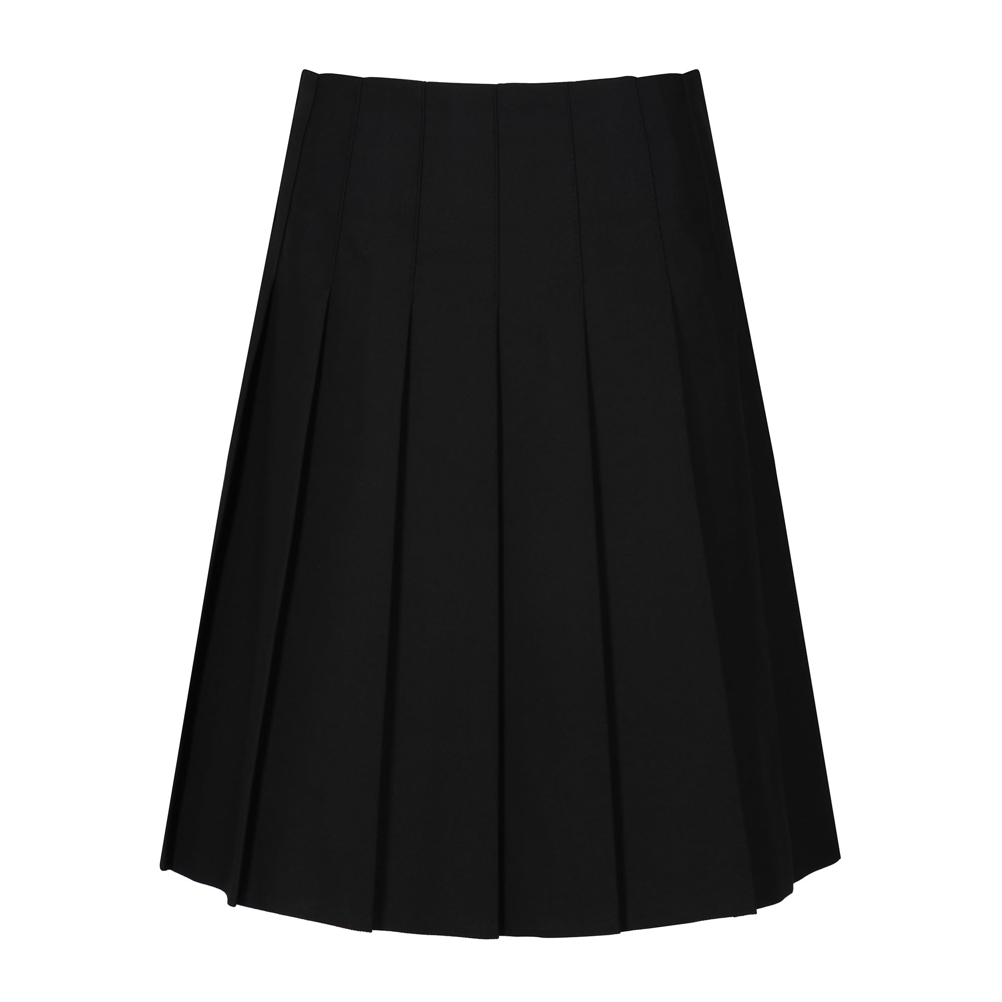 Trutex Girl's Stitch Down Pleat Skirt, Black, 16 Years (Manufacturer Size: W34/L18)