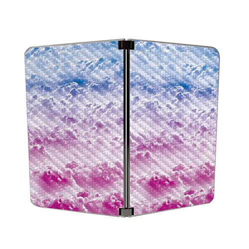 Image of MightySkins Carbon Fiber Skin for Microsoft Surface Duo - Candy Clouds | Protective, Durable Textured Carbon Fiber Finish | Easy to Apply, Remove, and Change Styles | Made in The USA