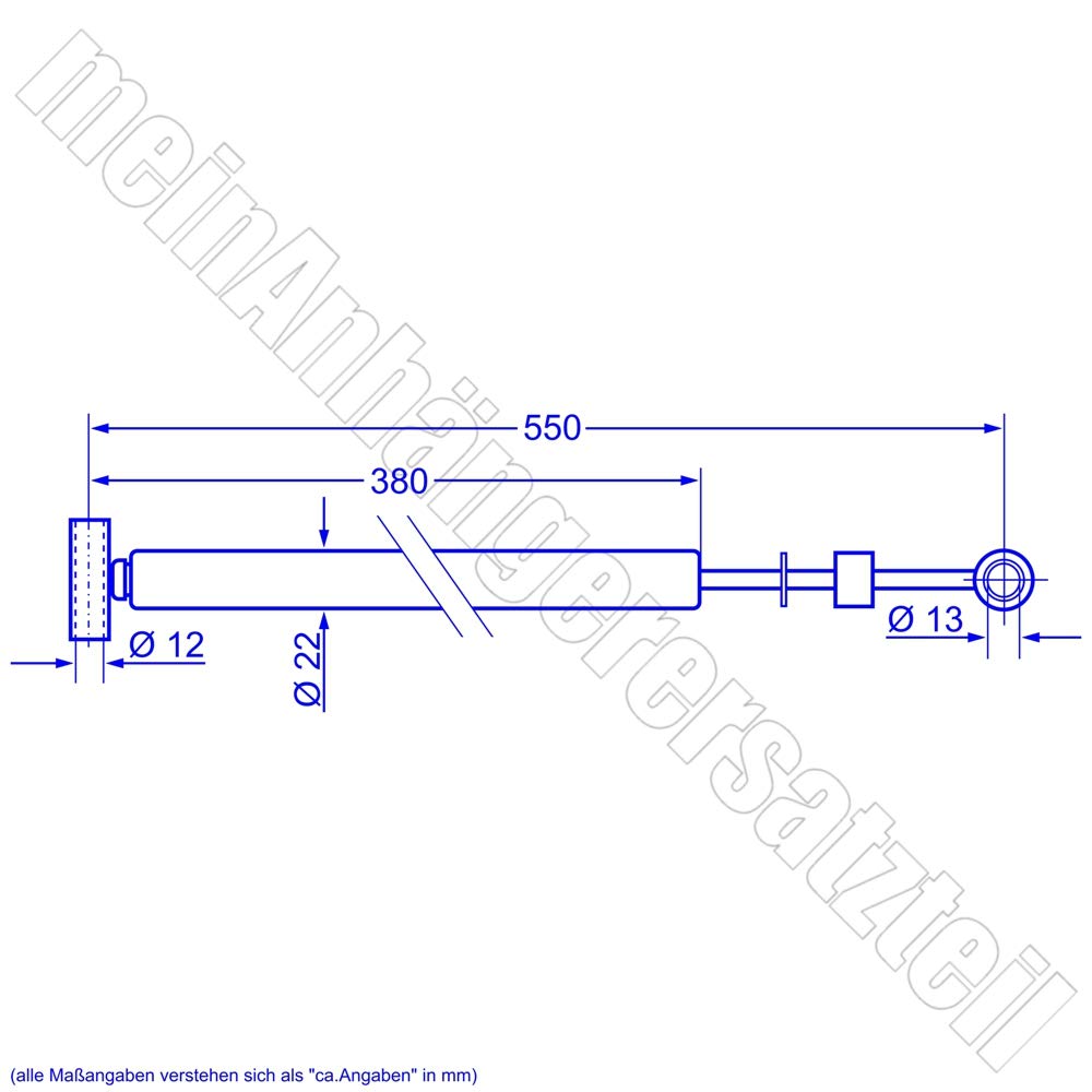 Auflaufdämpfer AL-KO Kober 370589 Alko 251S + 251R ab Bj.93