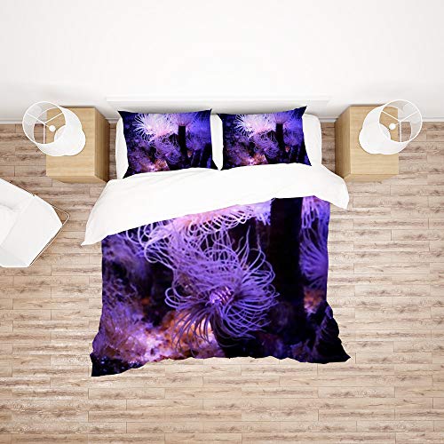 Housses de couette microfibre de polyester CHEHONG parure lit 3 pièces
