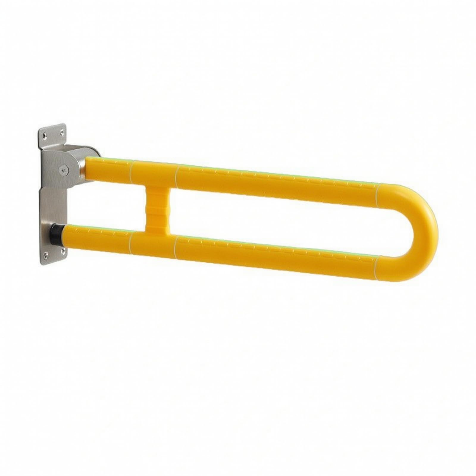 Maniglione Bagno da Parete Corrimano, Giallo, Giallo, Versione Aggiornata Da 75 Cm