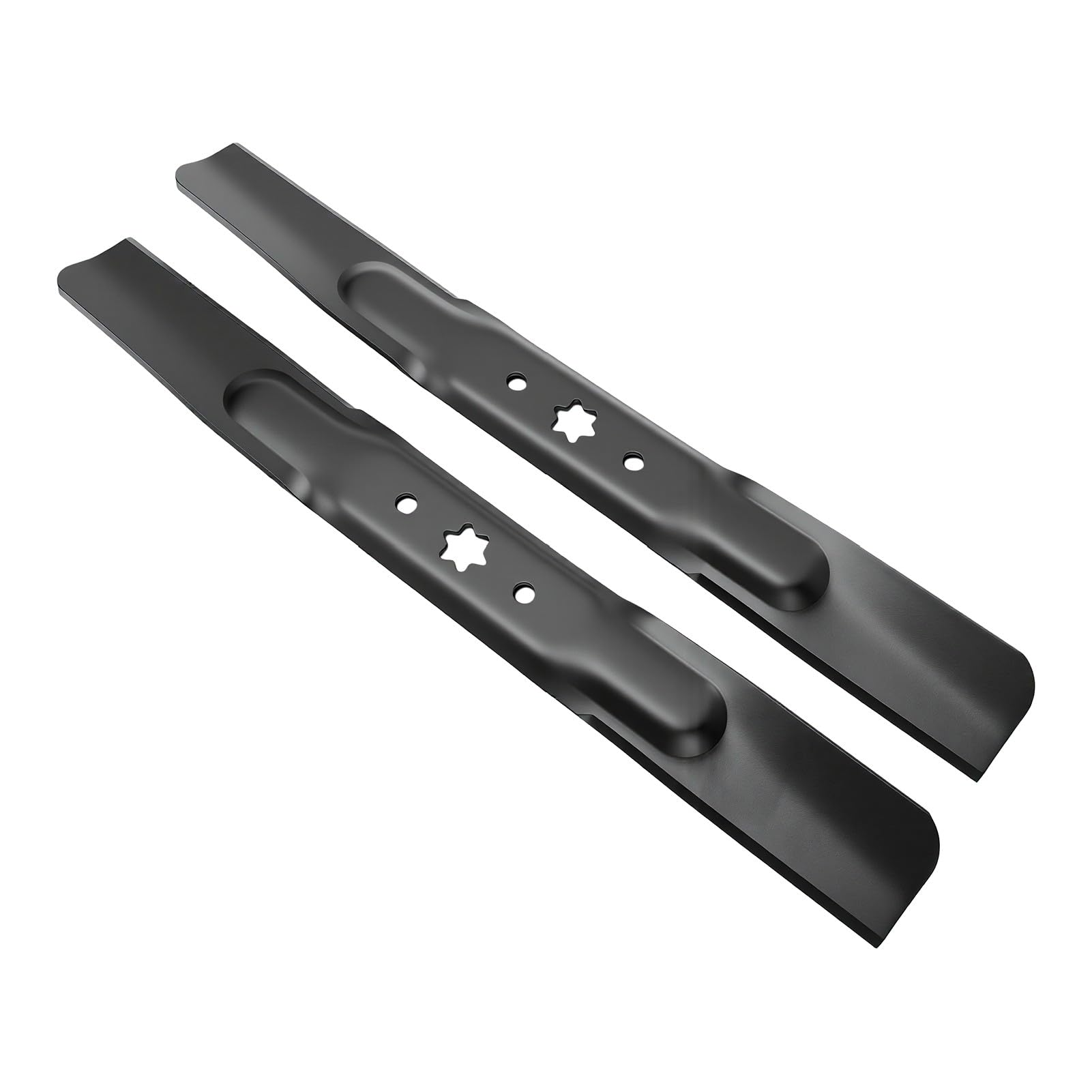 2 Cuchillas para Cortacésped, 942 04308 742 04308, Diseño de Elevación Alta con Orificio de 6 Estrellas, Repuesto para Cortacésped T105 T110 T130 XT1 LT42 de 42 Pulgadas