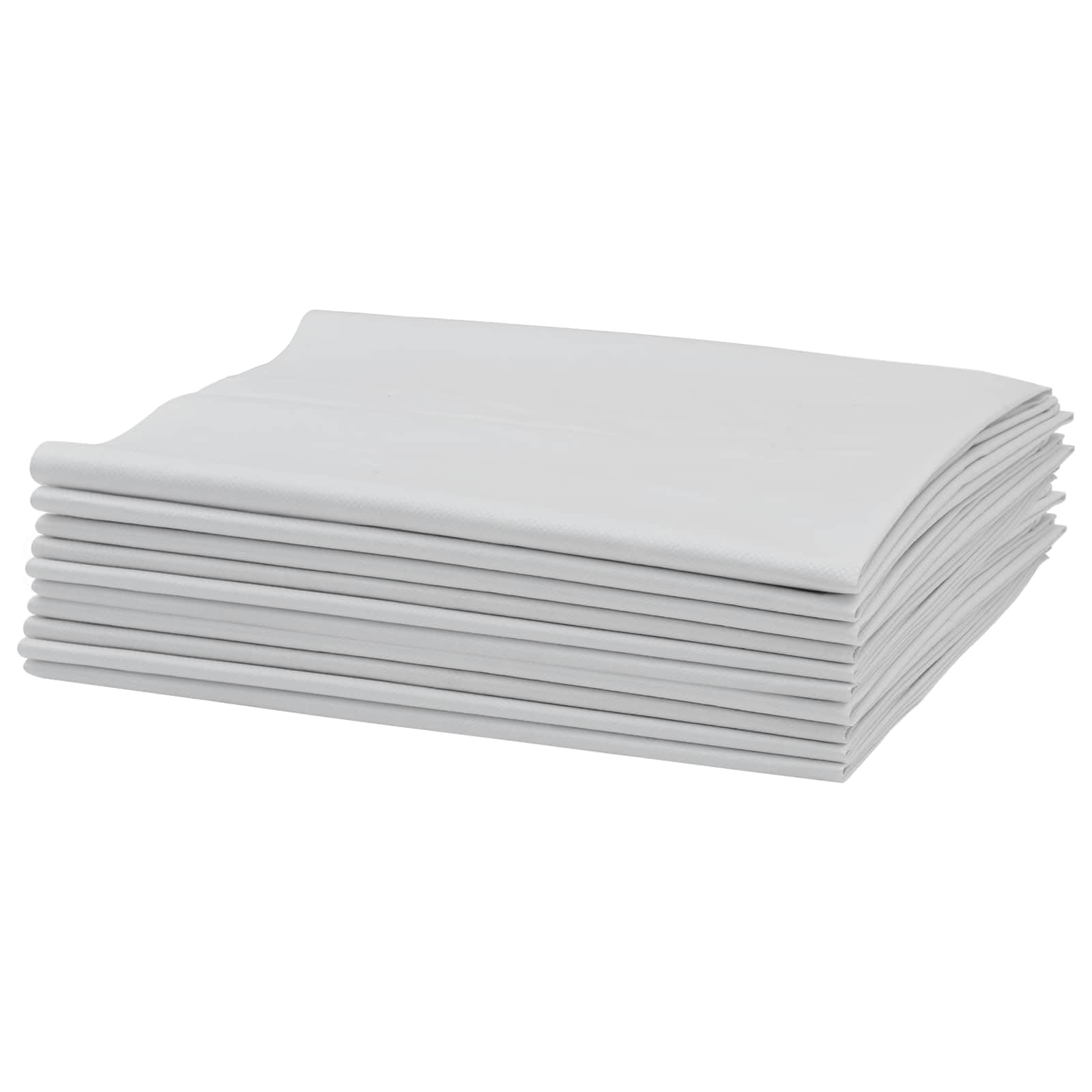 Gewebte Säcke 50 Stück Weiß 80 x 125 cm PP Lagerbehälter robust wetterfest für Industrie, Lagerregal, Werkstatt, Transport, Aufbewahrung, Stapelbar, Tragkraft, Organisation, Logistik