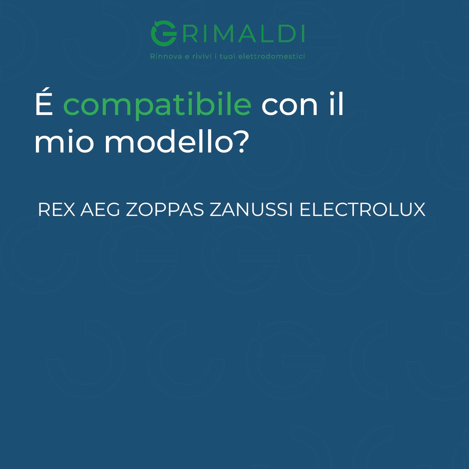 G GRIMALDI Kit Pompa Lavaggio 3+2 Pin Compatibile Electrolux Rex AEG