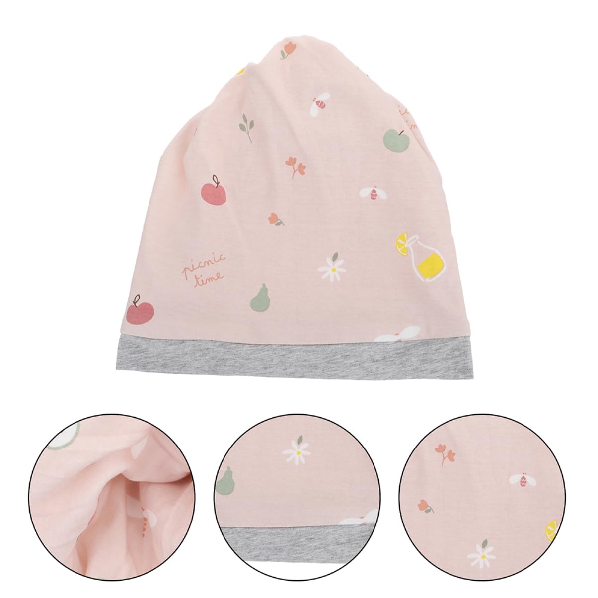 Beavorty Chapeau de Nuit pour Femme de Chapeau de Confinement Pratique Été Rose avec Turban pour Postpartum Printemps