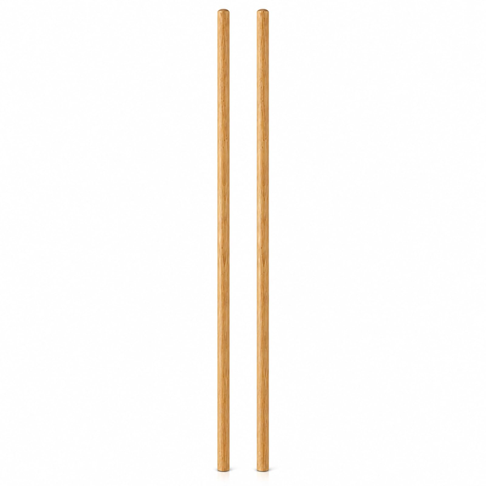 Wooden Broom Handle Stick Pole for Floor Mop Handle Brush Broom 4ft (48 inches) Long x 15/16" (23/24mm) Diameter Long Wooden Sticks for Rake, Hoe or Broom (15/16" (23/24mm), PACK OF 2)