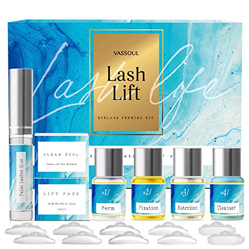 VASSOUL Eyelash Lift Kit, Eyelash Perm Kit, Lash Curling, Semi-Permanent Curling Perming Wave Suitable For Salon