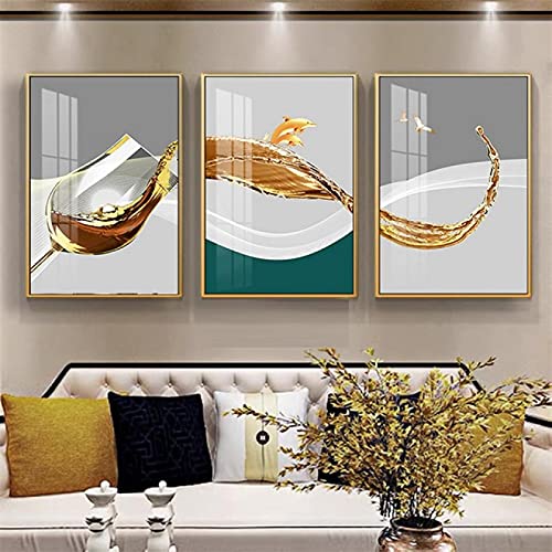 Art Print Champagne Vin Verre Toile Déco Murale Moderne Salon Cuisine Restaurant 30x45