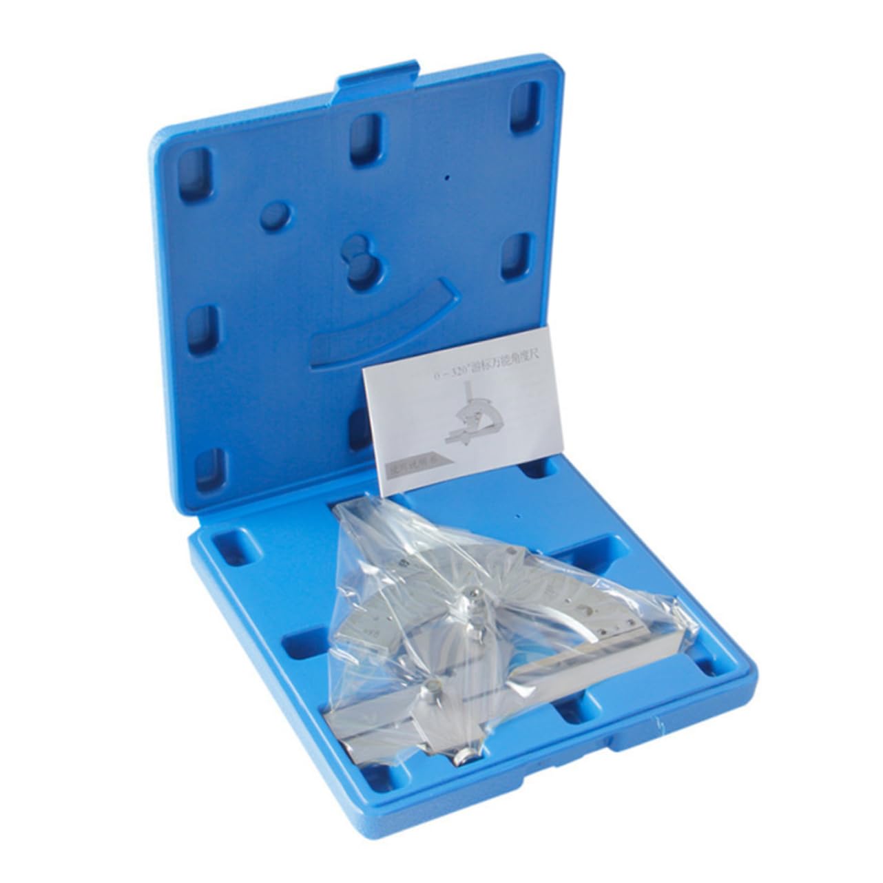 DOITOOL Buscador De Medición De Ángulos Herramienta De Medición De Carpintería Transportador Universal Regla De Medición De Ángulos Goniómetro De Precisión Plateado