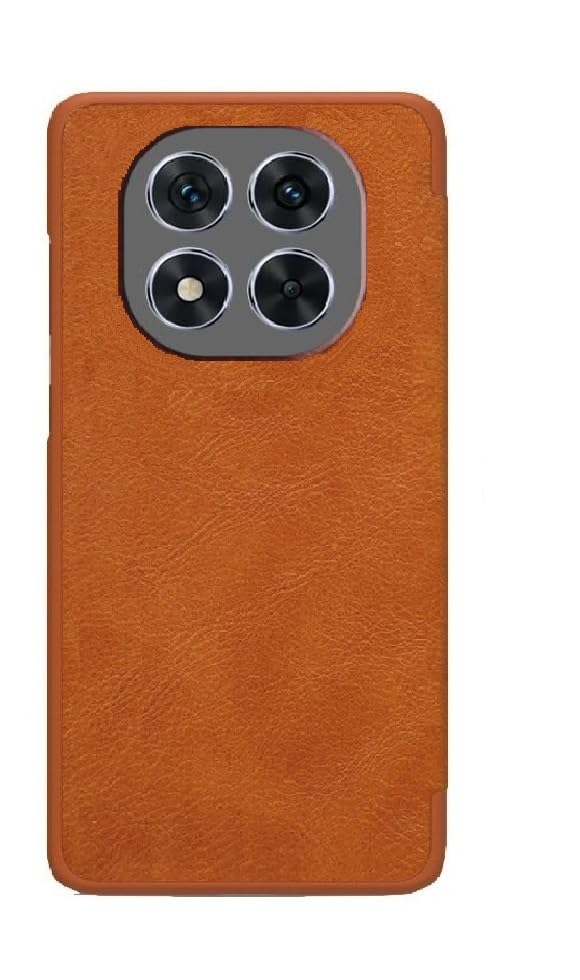 Image of WHITBULL Royal Leather Magnetic Flip case Compatible with Oppo F29 5G Brown
