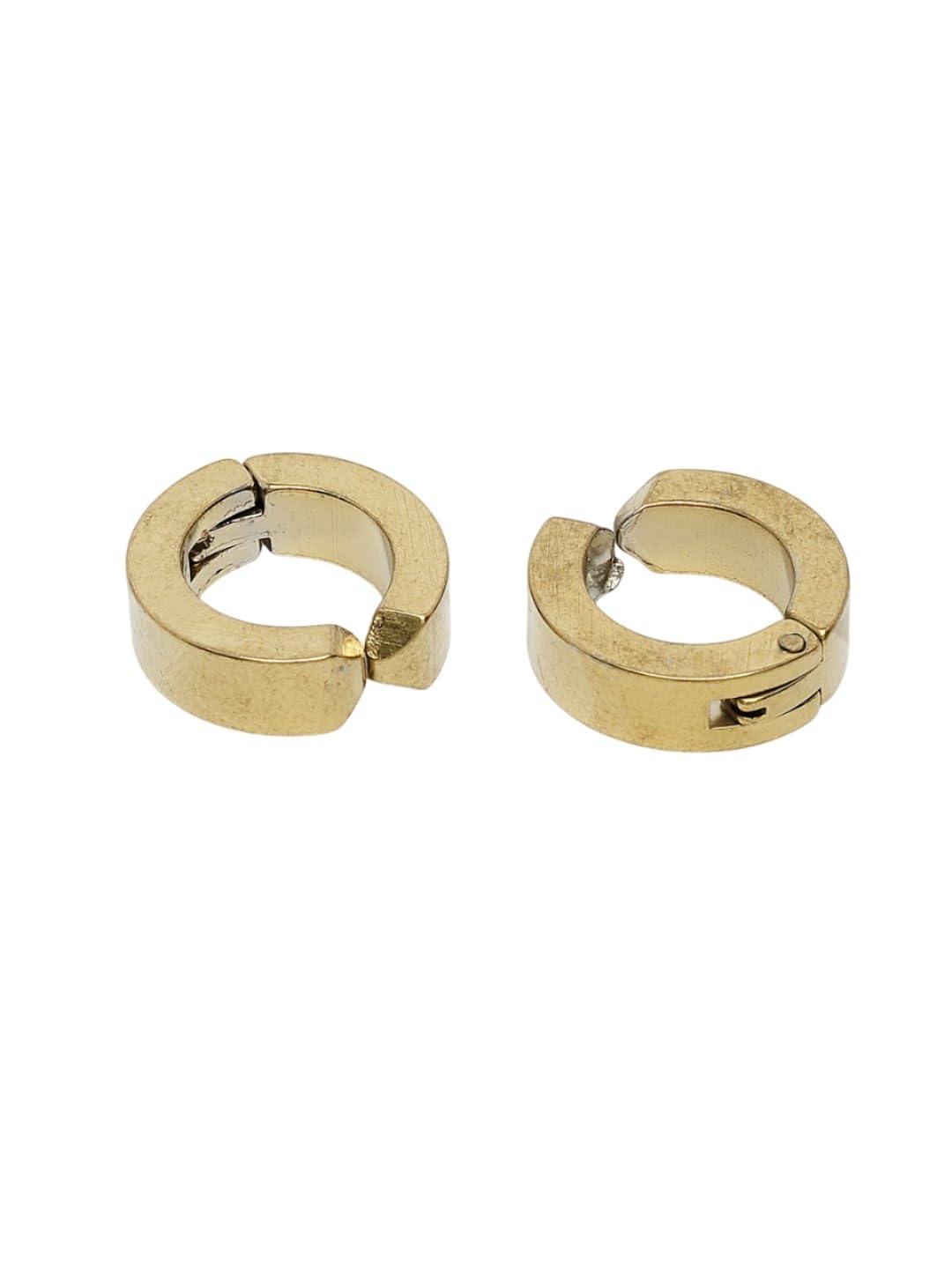 nvr Men's Gold-Plated Contemporary Hoop Earrings-picture-15
