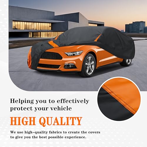 Image of in Full Exterior Car Cover All Weather, Waterproof,UV Resistant, Dustproof, and Snowproof Fit Coupe Audi TT,BMW Z4,Honda CR-Z,Tiburon,Mazda RX-7,Toyota 86,BRZ,350 /370Z etc.Size Chart C2