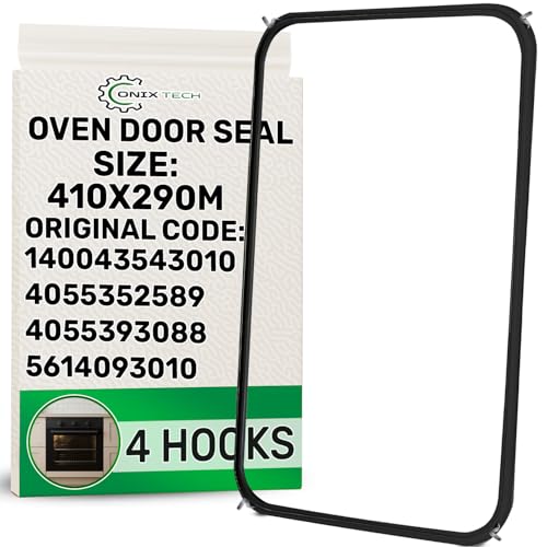 Joint Four en Taille 410x290 mm avec le Code Original 140043543010 4055352589 4055393088 5614093010 pour Electrolux - Joint Porte Four Dispose de 4 Crochets -...