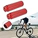 Aluminum Alloy for Bike Pegs for, Mountain, Road & Track Bikes – 3/8 Inch Axle Fit, Anti-Skid Knurled Foot Pegs, Compact Cylinder Shape, Front/Rear Use(red)