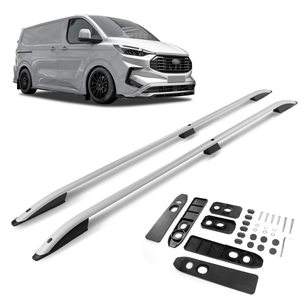 Barras De Techo Para Ford Tourneo Custom L1 SWB 2023+ - Aluminio, Carga Hasta 75 Kg - Para Portaequipajes, Cajas O Portabicicletas