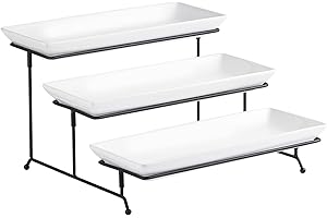Gomakren Porcelain 3 Tier Serving Trays