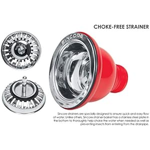 SINCORE 304 Grade Stainless Steel Matte Finish Double Bowl with Drain Board Kitchen Sink (Large, 45 X 20 X 7.5 inch)