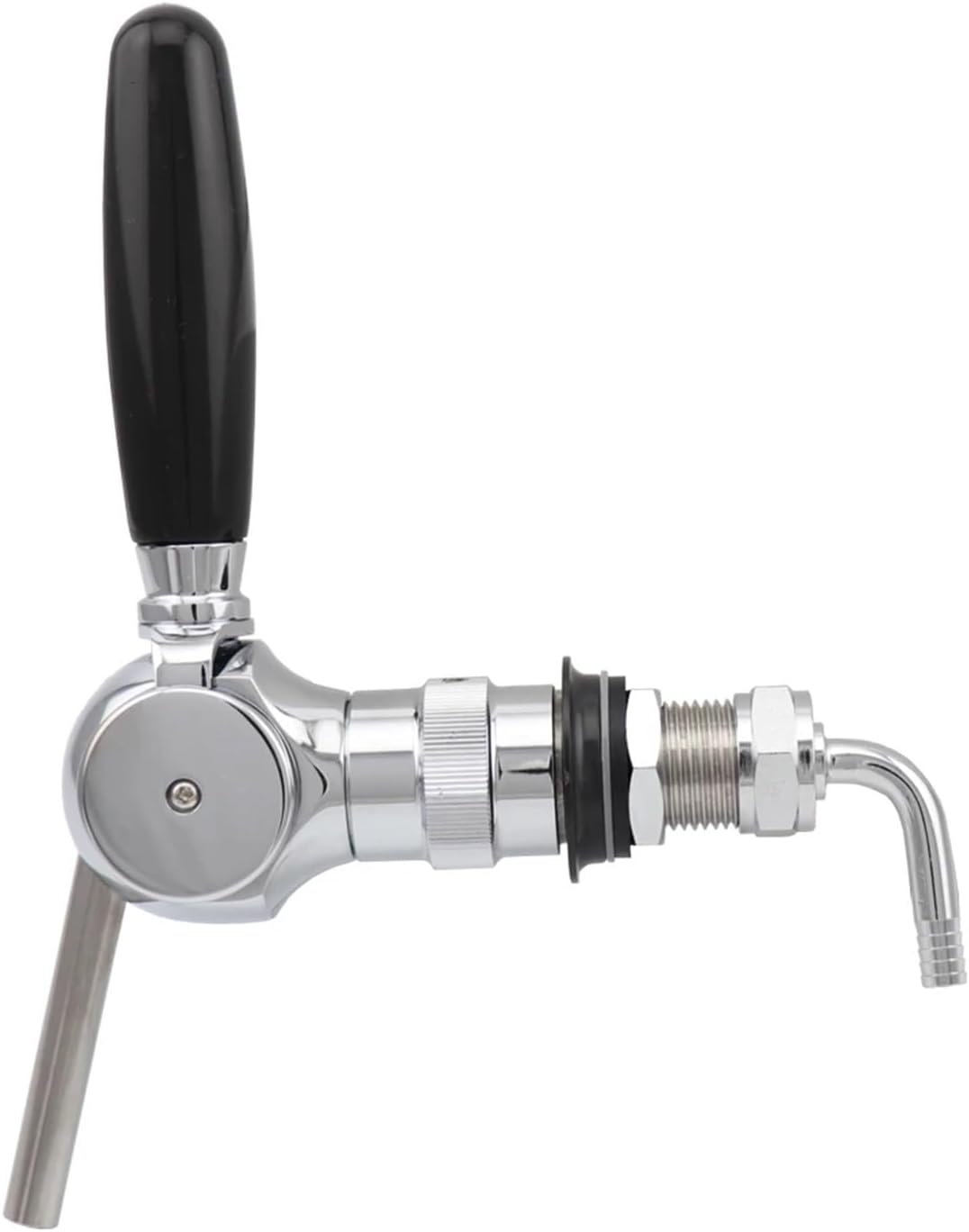 Brewing Equipment Belgian Beer Tap with 5/8” Thread Shank Flow Control Ball Type Draft Beer Faucet Homebrew Bar Dispenser Brewing Equipment(with 35mm Shank)