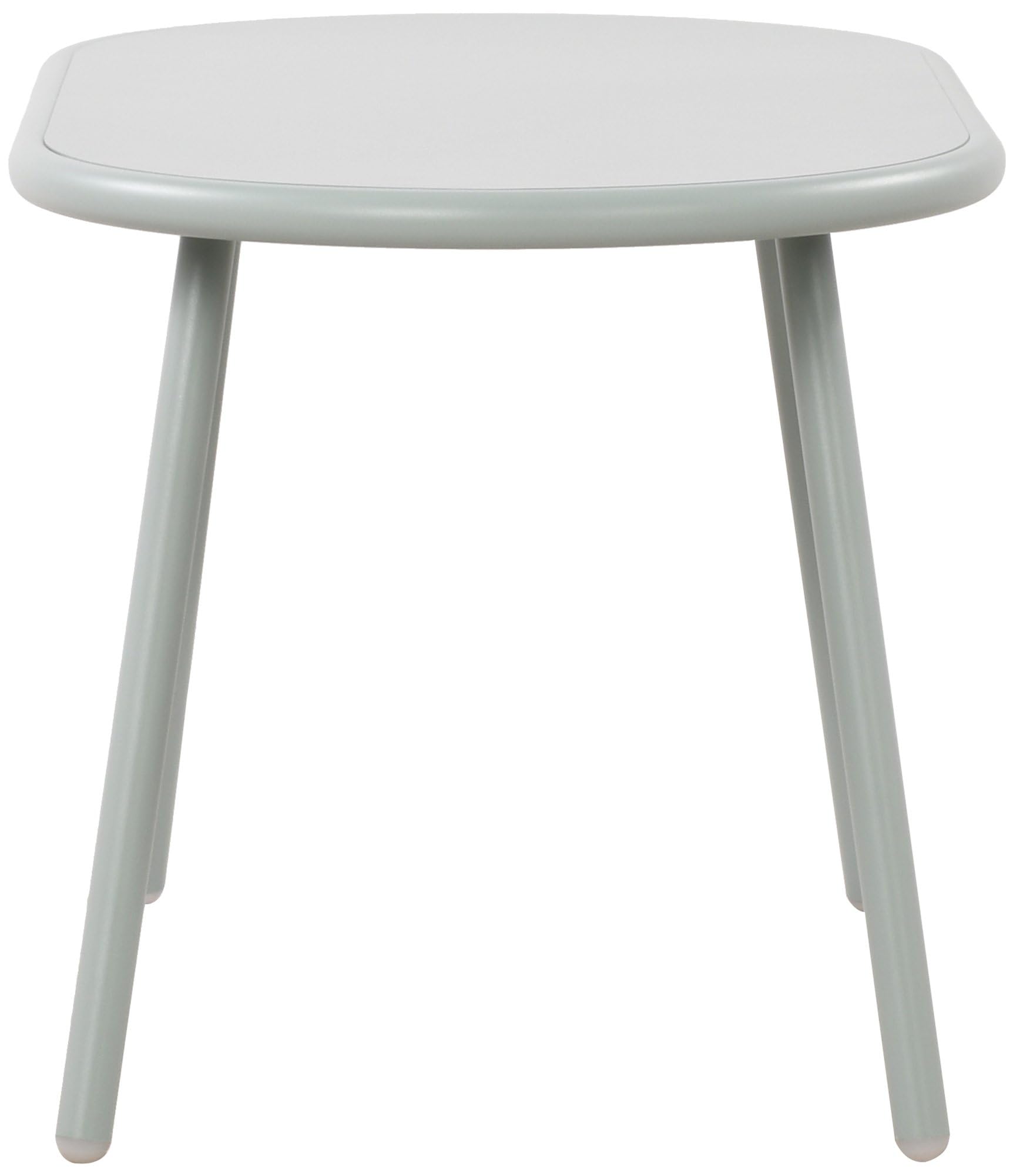 CLP Mesa de Centro Velva I Mesa de salón Ovalada con Base metálica I Mesilla Impermeable para Exteriores o Interior, Color:Turquesa