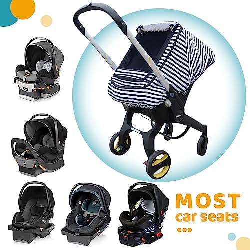 Car Seat Covers for Babies,Baby Car Seat Cover for Boys Girls,Windproof Infant Carseat Cover,Kick-Proof Car Seat Canopy with Breathable Mesh Peep Window,(Black) — view 5