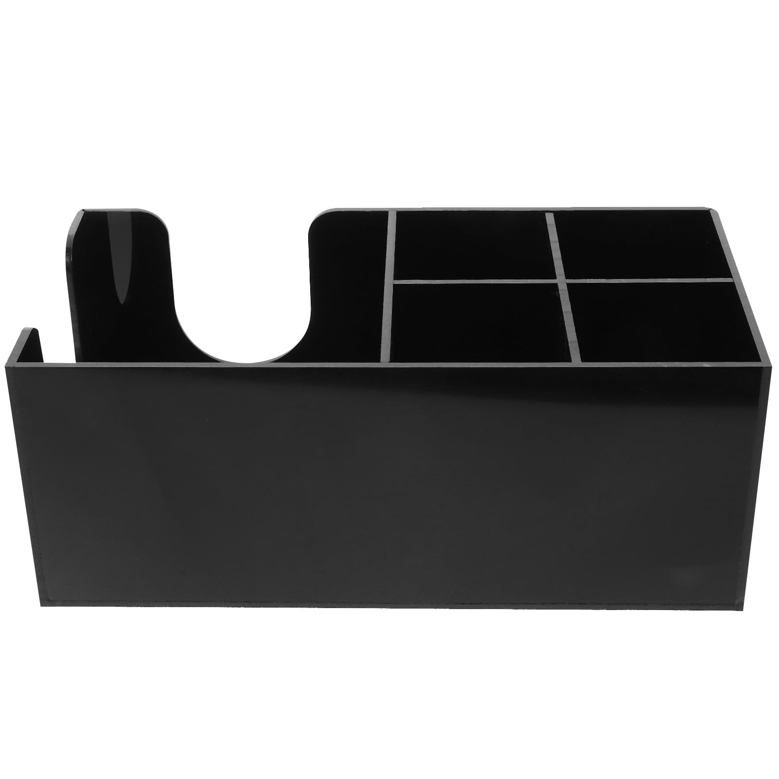Levemolo Organizzatore per Bar Caffè in Legno Scomparti, Porta Cannucce e Scatola Bustine Tè, Contenitore per Stazione Caffè da Banco, Accessorio per Forniture Bar e Bevande