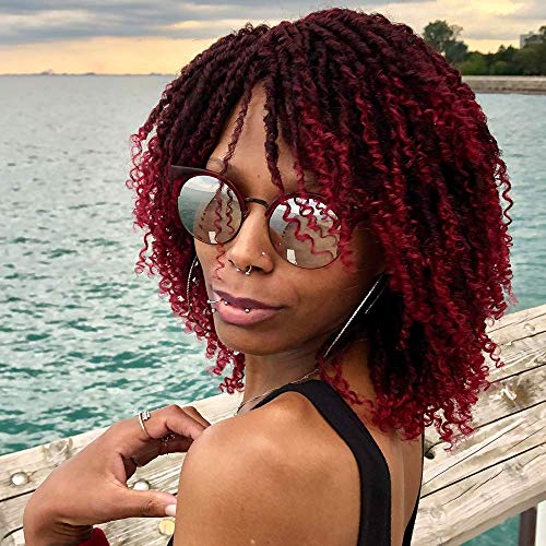 Stamped Glorious Dreadlocks Wigs for Woman Dreadlock Twist Wig Twist Curly Wigs Synthetic Full Wig(T1B-118)