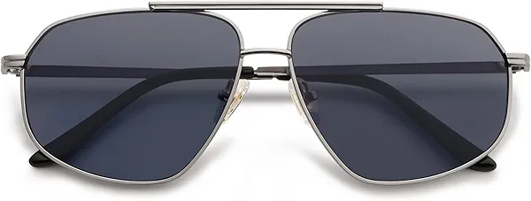 SOJOS Retro Hexagon Aviator Sunglasses for Women Men Trendy Vintage UV400 Protection Shades SJ1200