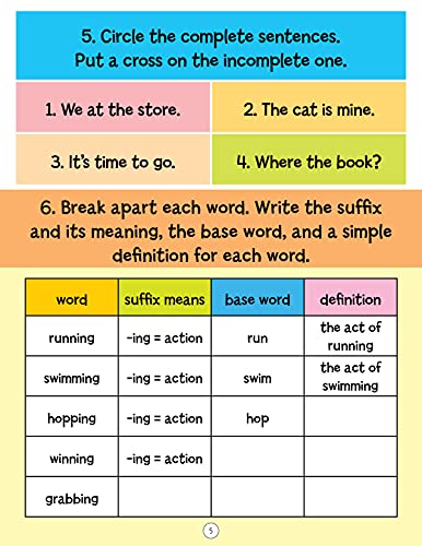 201 Activity Book for Kids Age 6+ | Fun Learning Workbook with Maths, Vocabulary, Reading, Writing, Colouring, Word Search, Tracing, Matching & More | Colourful Educational Book with Answers